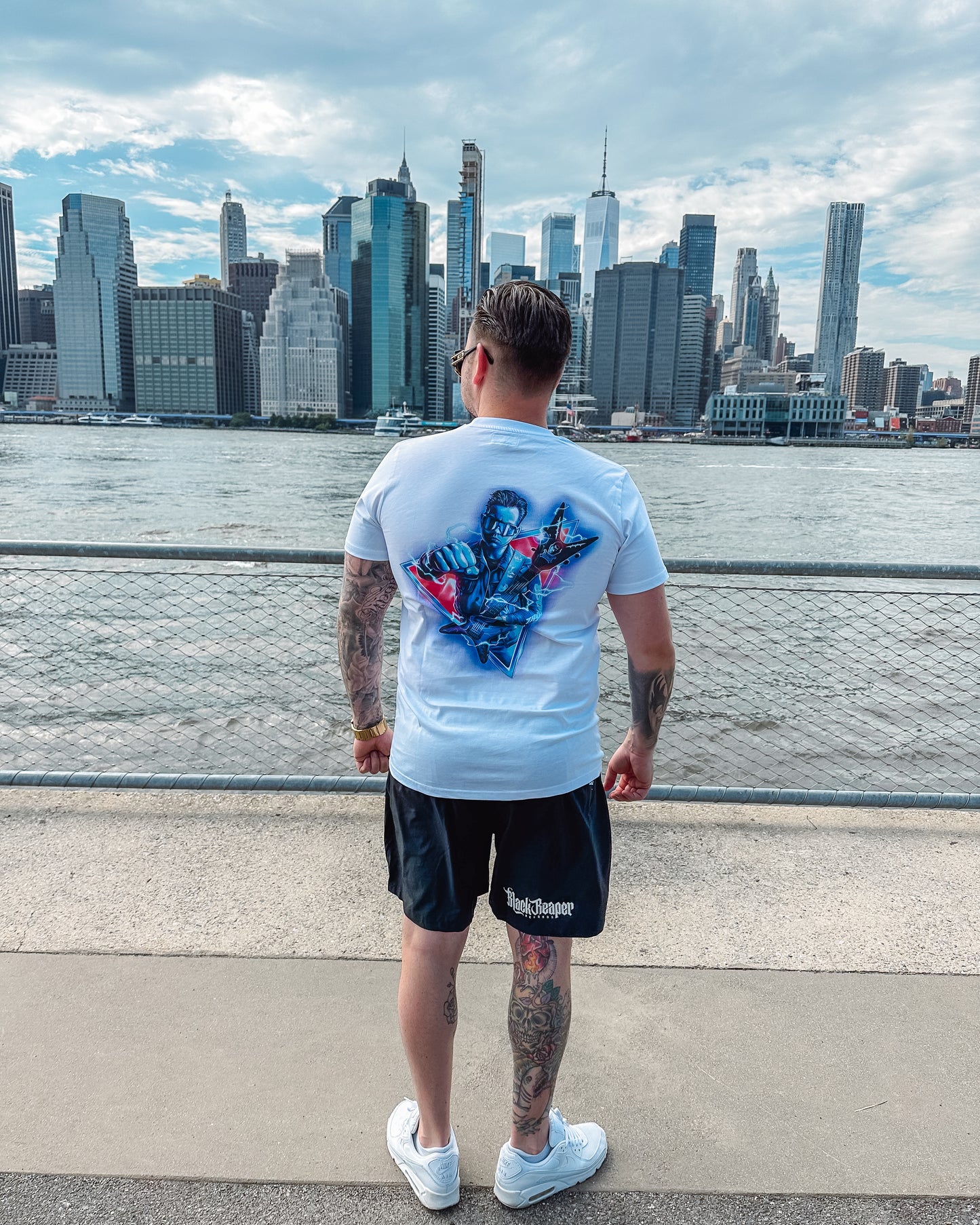 Deadly Guns Airbrush Shirt - White