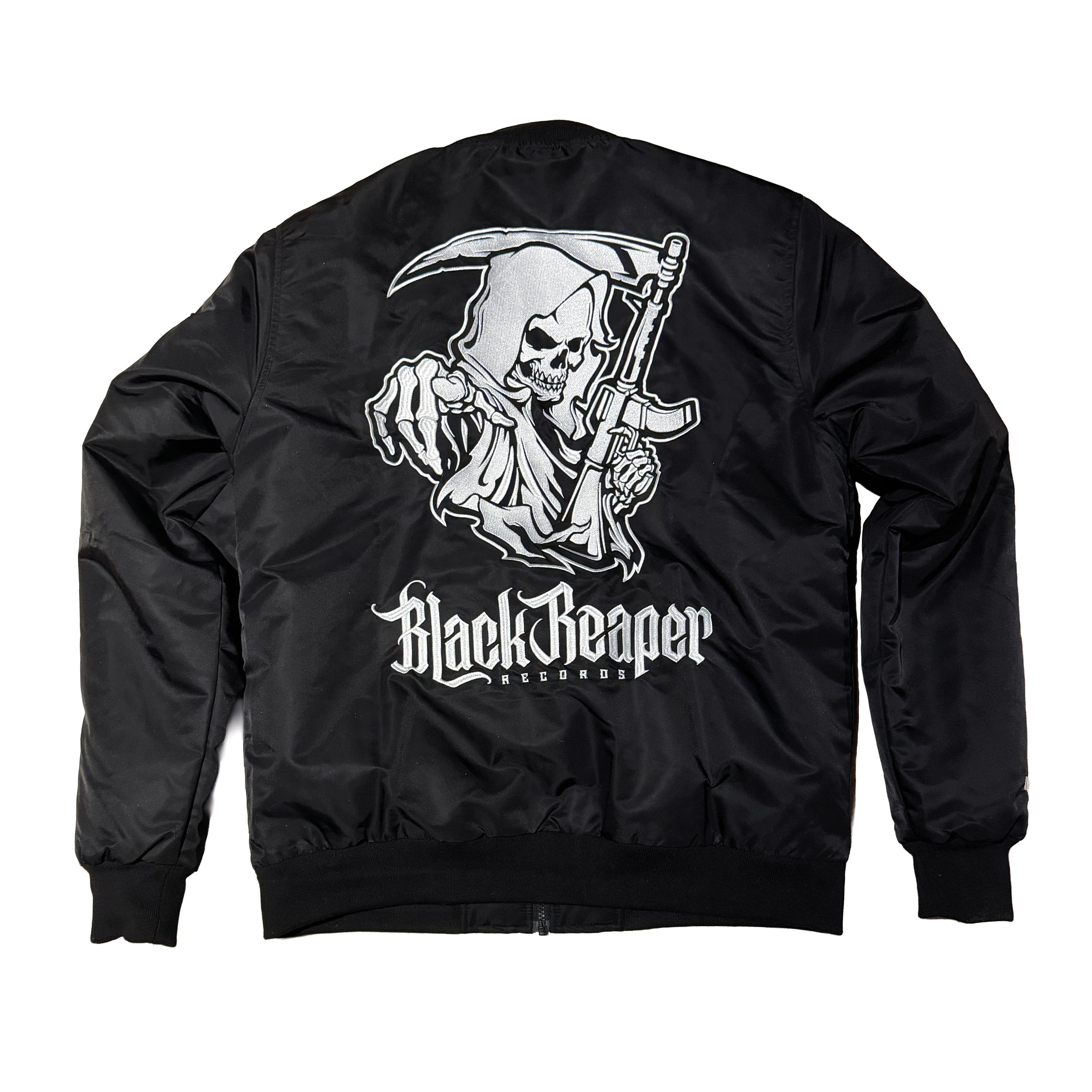 Black Reaper Bomber Jacket With Comic Hoodie Bundle