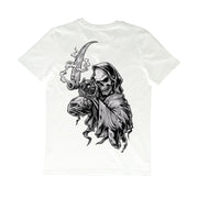 Black Reaper Comic Shirt - White