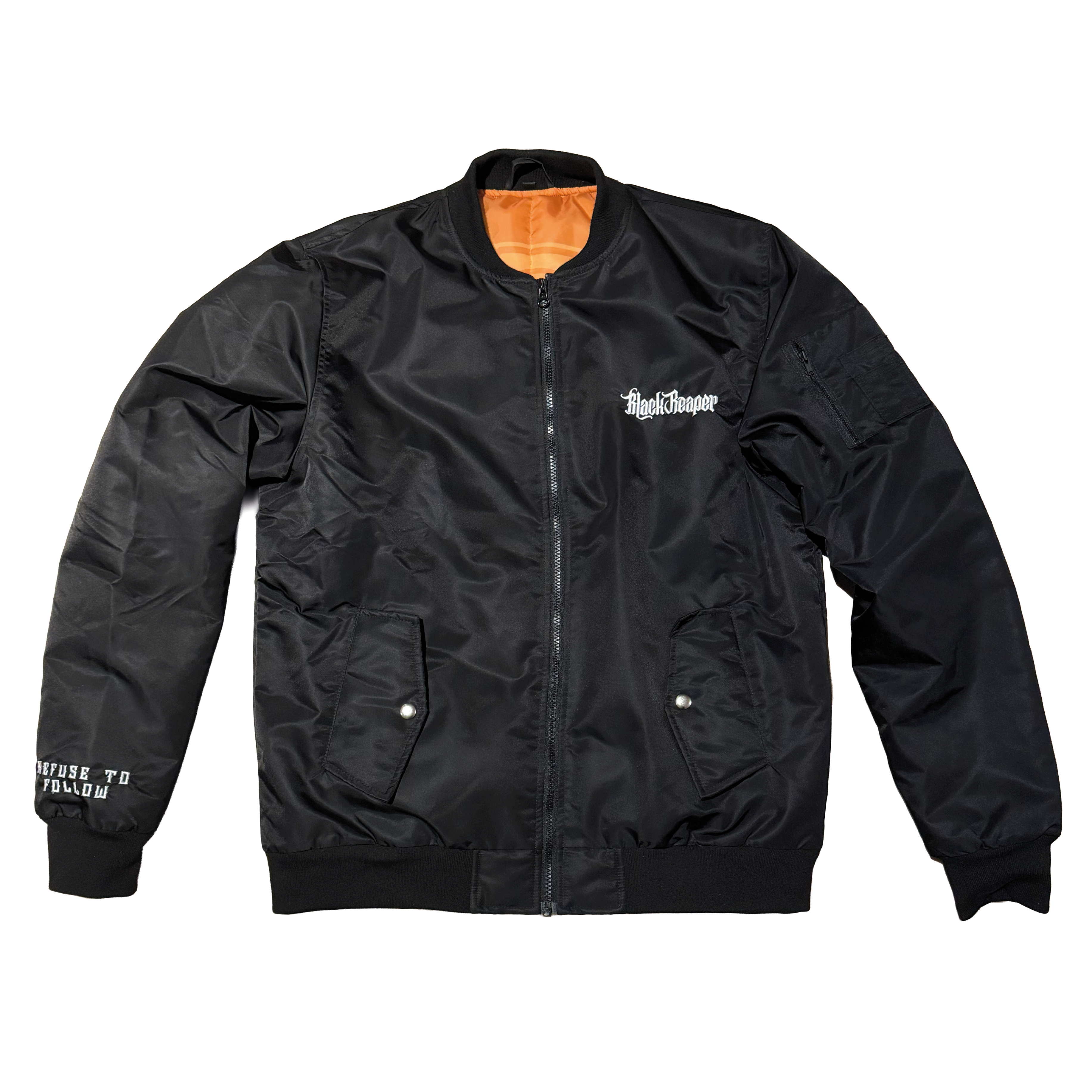 Black Reaper Bomber Jacket