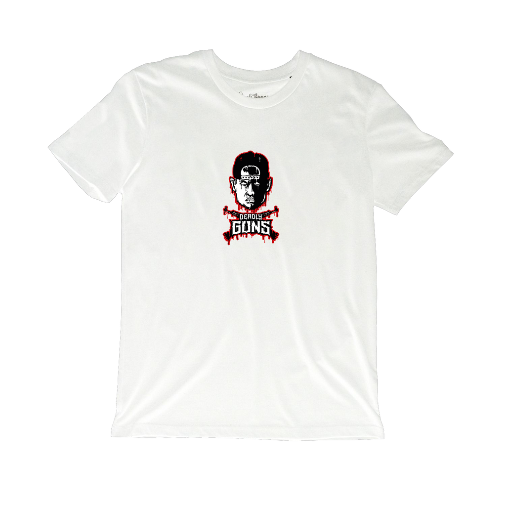 Deadly Guns Bullet Shirt White