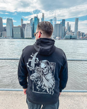 Black Reaper Comic Hoodie - Black