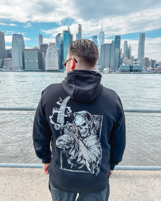 Black Reaper Comic Hoodie - Black